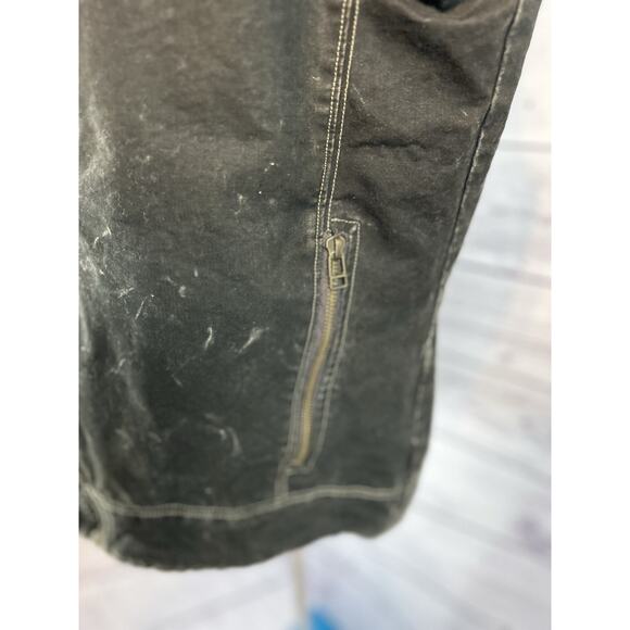 Kuhl Burr Vest Mens Medium Patina Dye Canvas Rugged Workwear Outdoor Zip Pockets - Picture 4 of 8